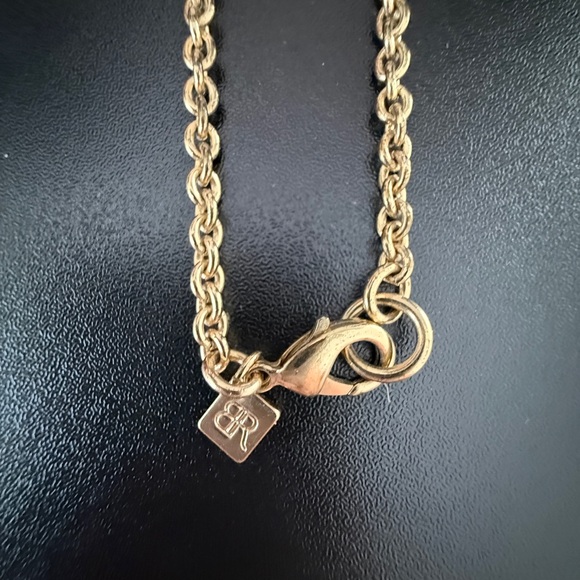 Banana Republic | Crystal Gold Green Blue | Statement Necklace - Picture 3 of 3